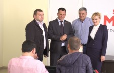 Кандидат в президенты Молдовы Инна Попенко открыла предвыборный штаб в Оргееве