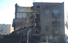 обрушение здания в Польше из-за утечки газа